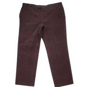 * Lauren Ralph  Size 38W X 30L Striped Pants Corderoy Dark Brown Dress Pants